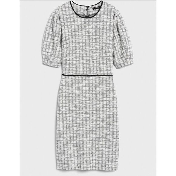 Banana Republic | Plaid Tweed Style Dress - Picture 6 of 15